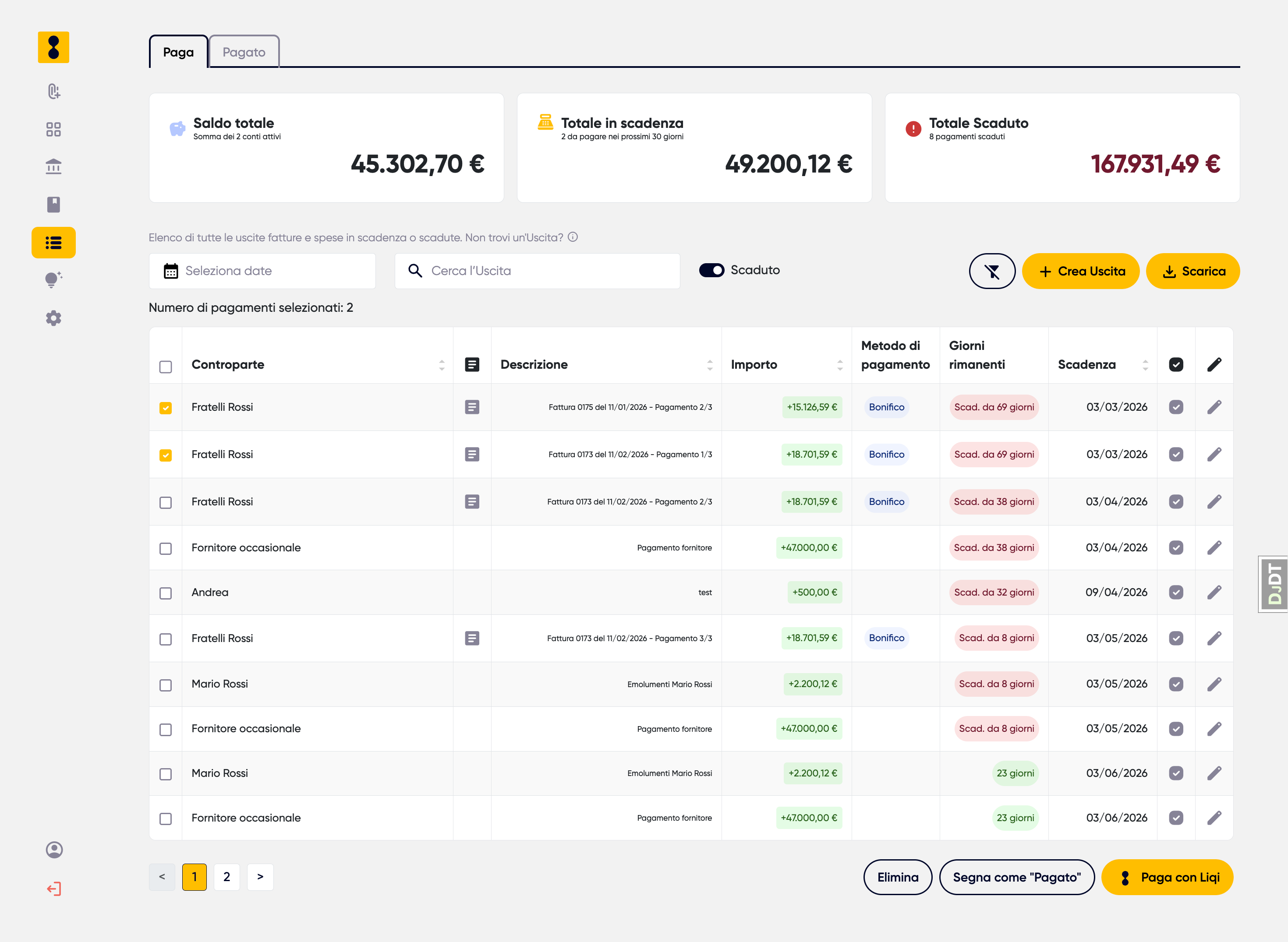 Liqi — working capital financing product